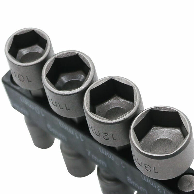 Drill Bit Adapter Hexagon Power Nut Driver Drill Bit Socket Screwdriver Wrench Set for Electric Screwdriver