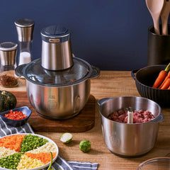 Meat Grinder 400W 3L Stainless Steel Food Processor for Meat Vegetables Nuts