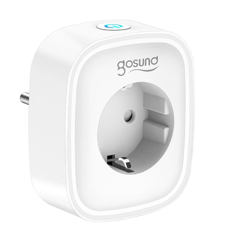 Smart plug WiFi 2pcs Socket Power Monitor Timing Function Tuya APP Remote Control Voice Control Works With Alexa And Google Home EU Plug photosiss