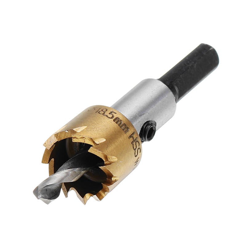 5pcs M35 Gold Coated Hole Sawtooth M35 Hole Saw Cutter Drill Bit Set 16/18.5/20/25mm