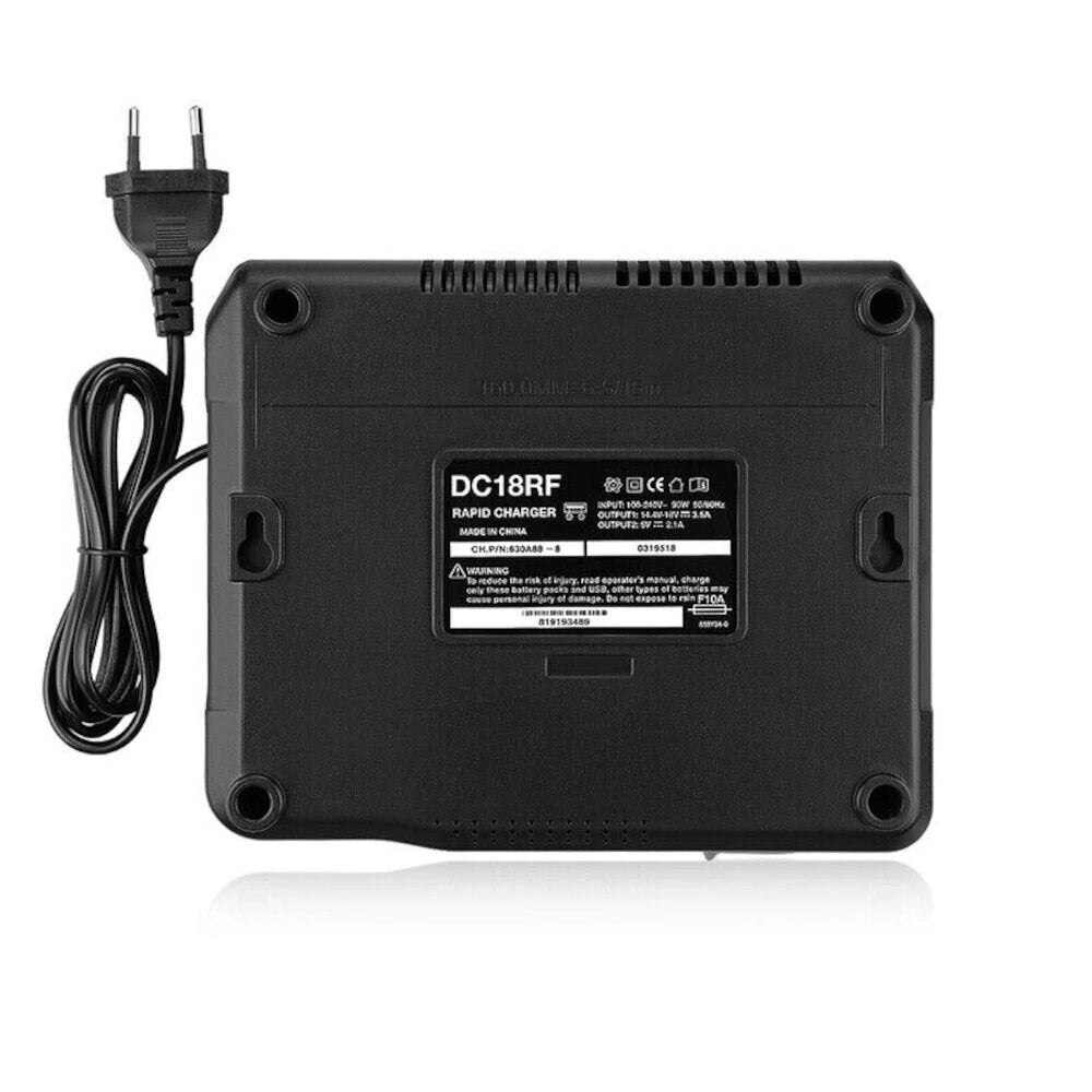 Replacement Battery Charger 18V 4A LiIon Battery Replacement Power Tool Battery with LCD Display for Makita