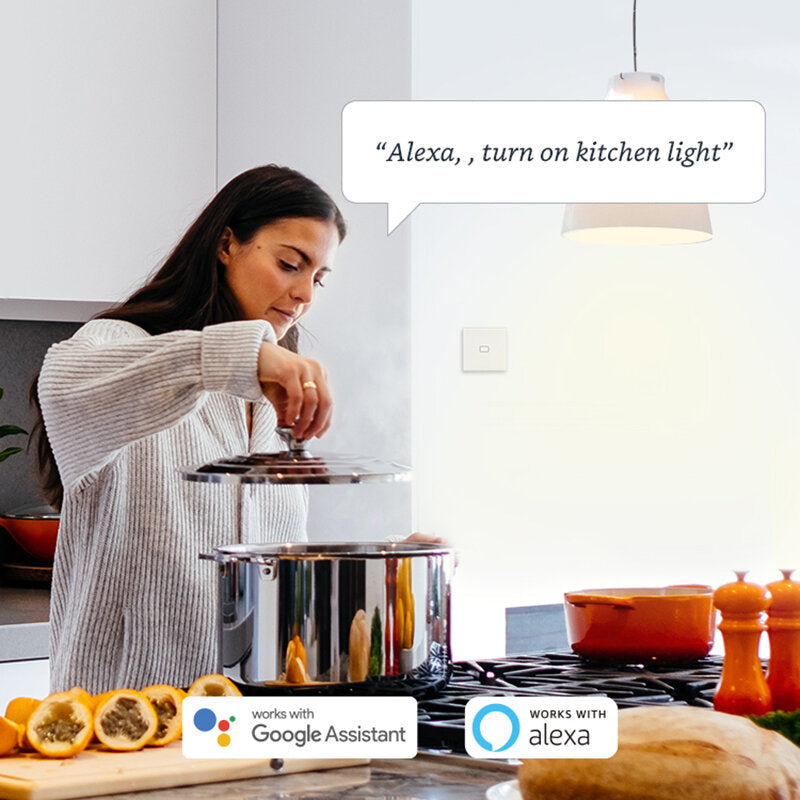 Smart Light Touch Switch With Two Way Control,APP Remote Control,Timer-Function,Voice Control Work with S3 Hub Compatible With Aleax Google Assistant