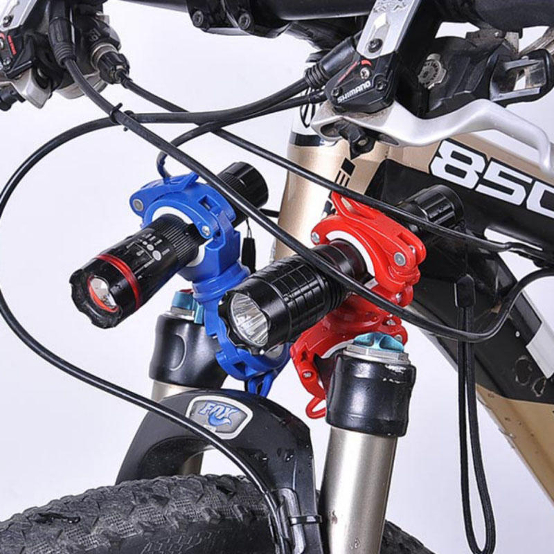 360 Angle Rotation Bike Flashlight Mount Holder Clip Multifunction Light Stand Fixing Stand