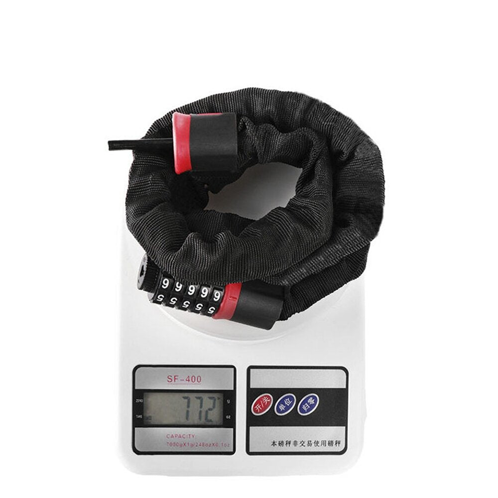 Bicycle Lock Safe Metal Anti-Theft Outdoor Bike Chain Lock Security Reinforced Cycling Chain Lock Bicycle Accessories