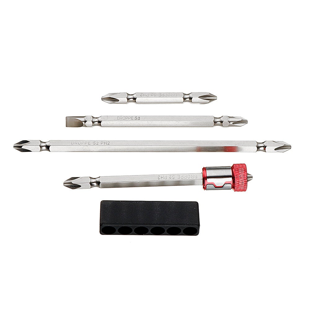 Magnetic Phillips Screwdriver Bit Set with Removable Magnetizer Ring PH2 Electric Screwdriver 1/4 Inch Hex Shank
