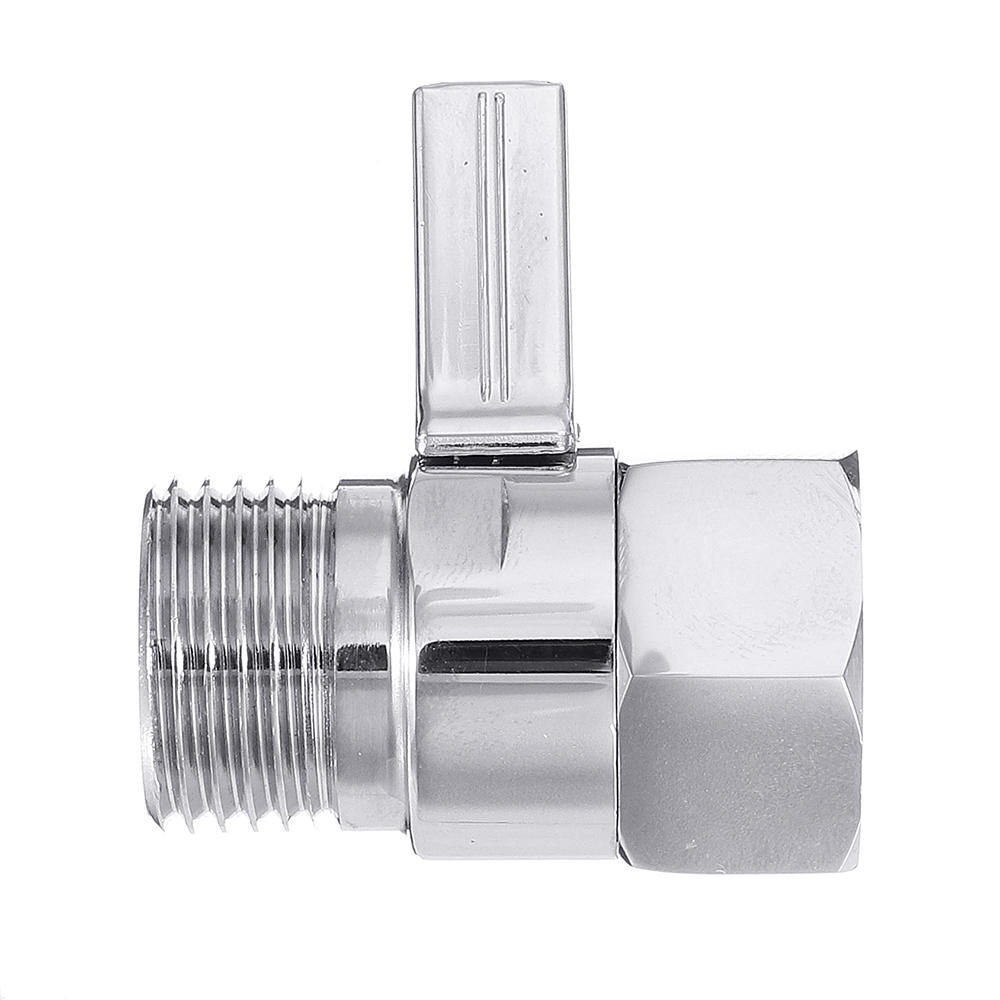 G 1/2 Shower Head Shut-Off Valve Quick Open Adapter Brass Water Flow Control Regulator Bath Accessory