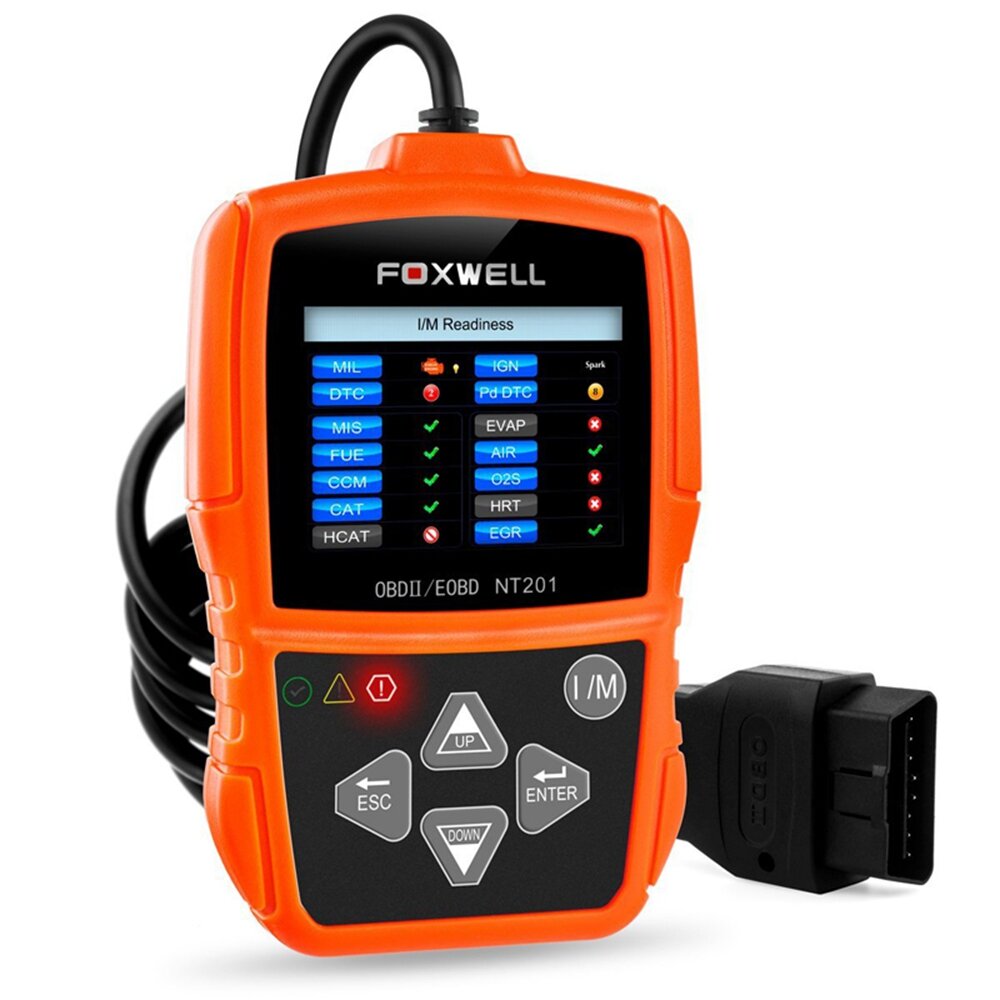 OBD2 Car Automotive Scanner Engine Light Fault Code Readers I/M Readiness LIVE Data Diagnostic Test Tool