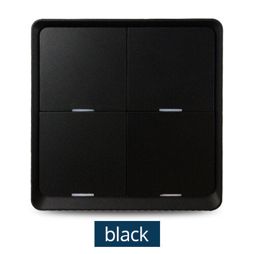 Wireless Switch Sticker Battery Power SmartThings Control ZB 2MQTT deCONZ 4 Gang