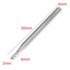 10pcs 2mm HRC58 3 Flutes End Mill Cutter Tungsten Carbide CNC Milling Tool for Aluminum