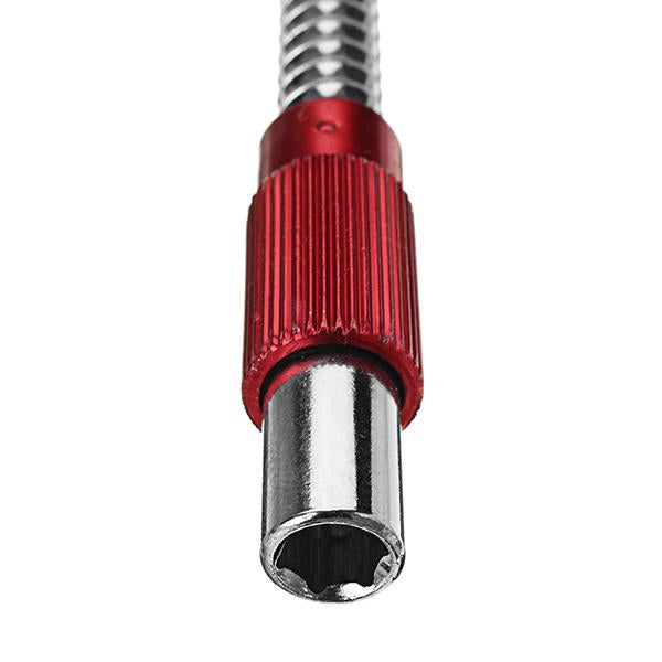 200mm Metal Flexible Extension Drill Shaft 1/4 Inch Hex Screwdriver Bit Holder