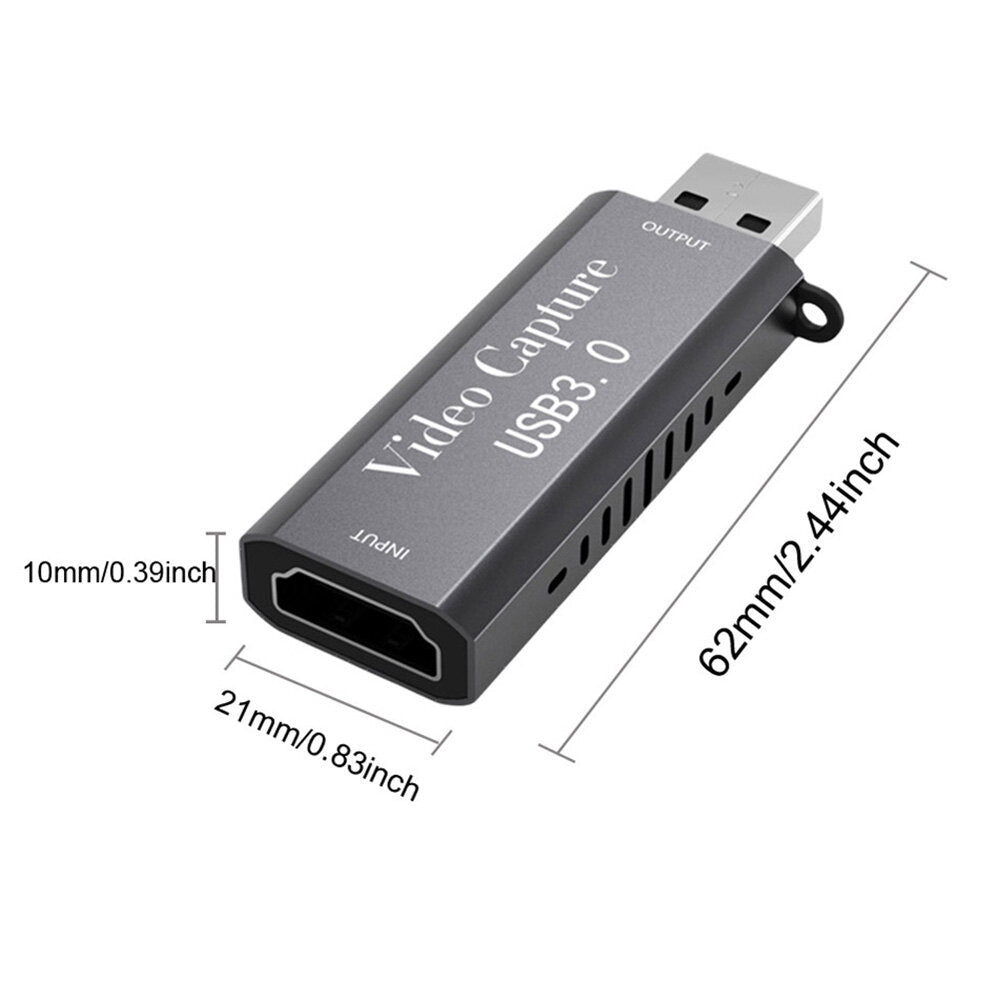 Video Capture Card 1080P HD Video Grabber HDMI-Compatible To USB 3.0 For Live Streaming Gaming Conference