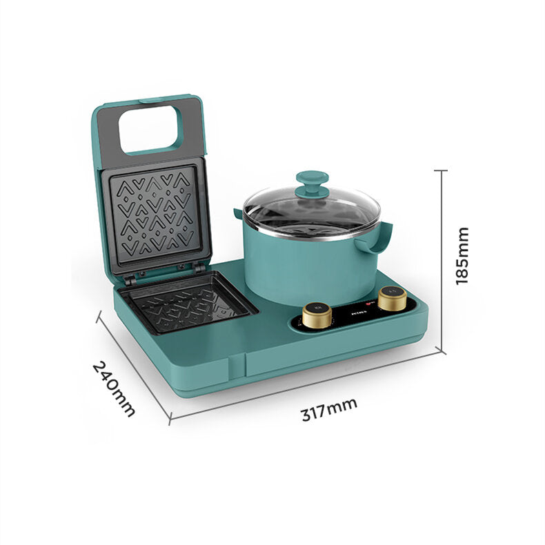 Breakfast Maker 700W 1.3L 3 in 1 Breakfast Machine Multi-Function Sandwich Maker