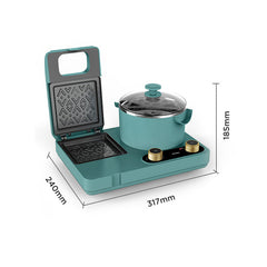 Breakfast Maker 700W 1.3L 3 in 1 Breakfast Machine Multi-Function Sandwich Maker
