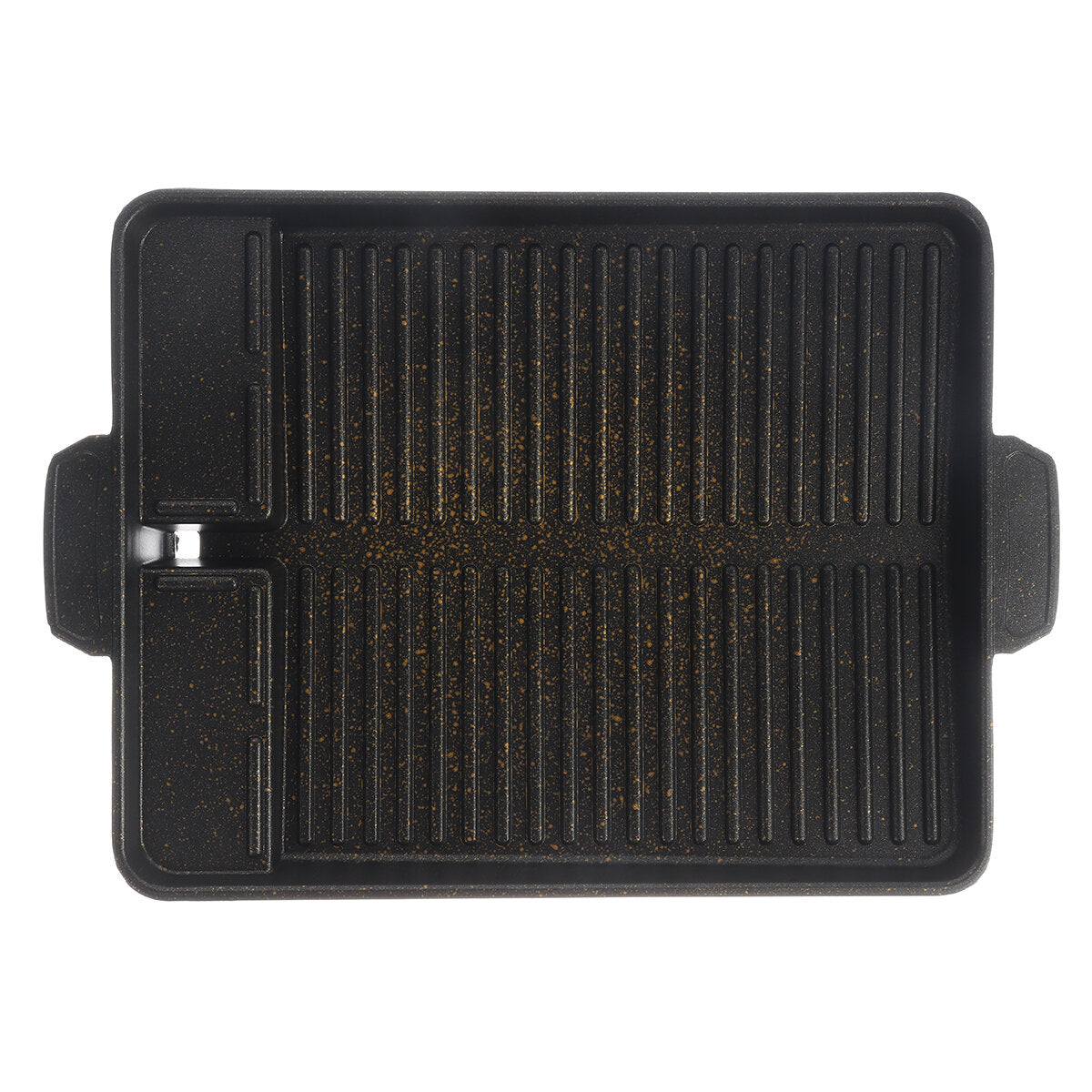 BBQ Grill Tray Cooking Plate Maifan Stone Coating Outdoor 32.5*26*4CM