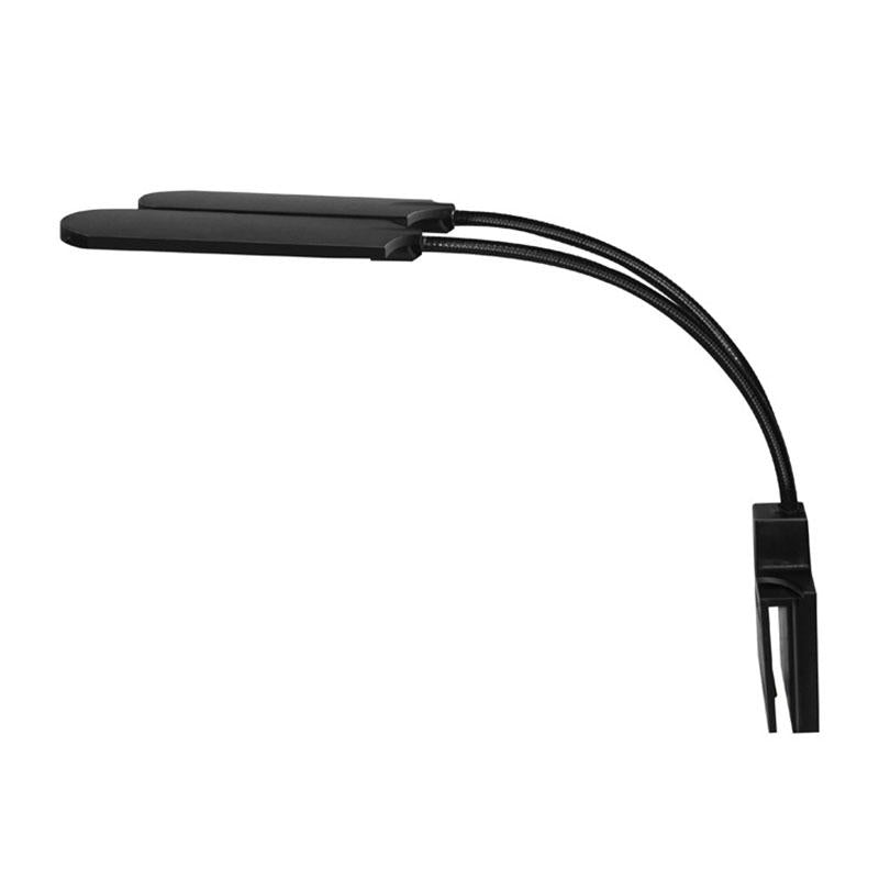 10W Ultra-thin Aquarium Light Compact Fish Tank Light 2 Heads Aquatic Plant Lights EU Plug