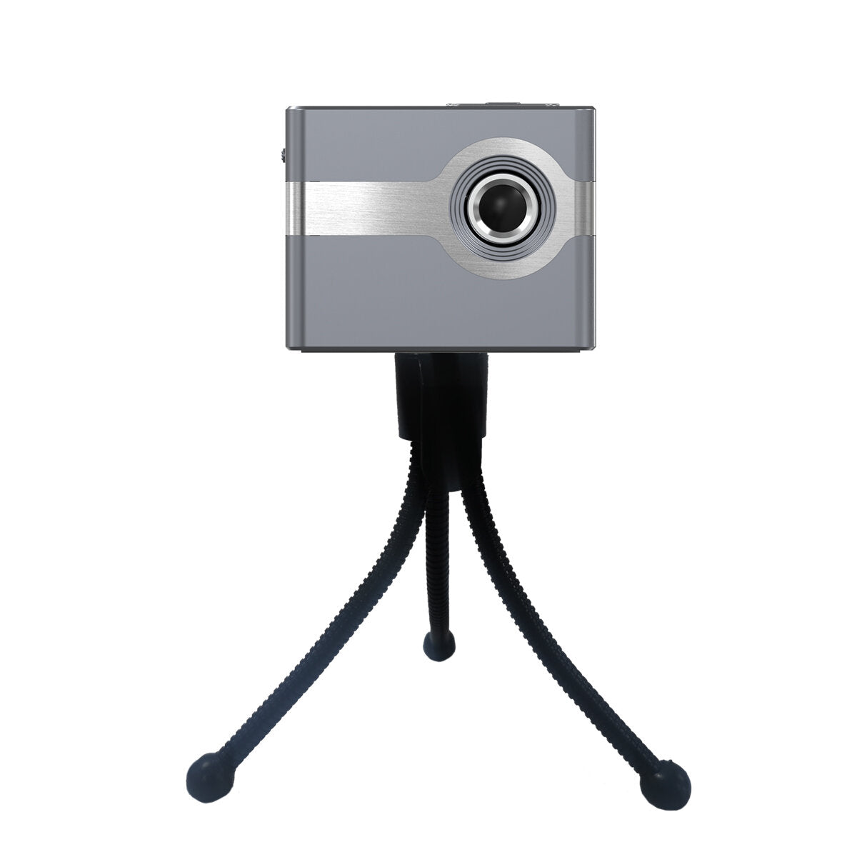 Mini DLP LED Projector 50ANSI Lumens 1080P Supported 120-Inch Size Multimedia Compatibility Mini Home Theater Outdoor Movie