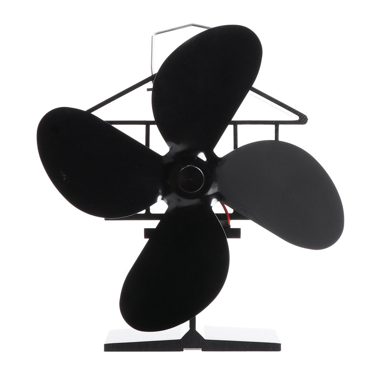4 Blades Heat Powered Wood Stove Fan Eco Friendly Wood Log Burner Fireplace Fan