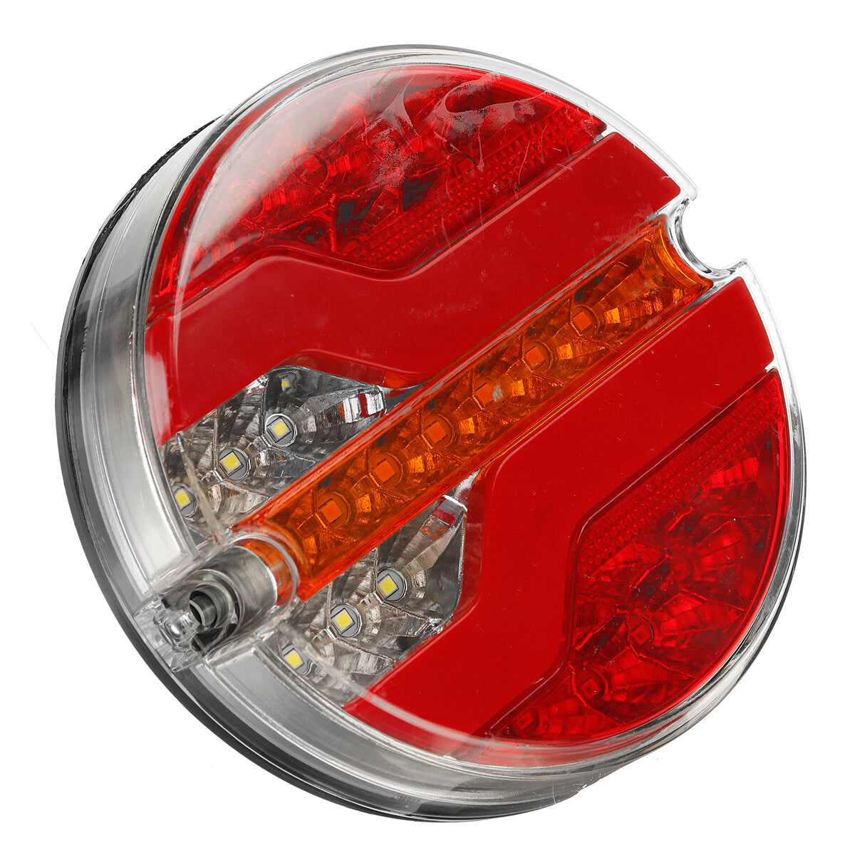 24V LED Hamburger Rear Neon Tail Lights For Truck Lorry Van Caravan Bus Camper