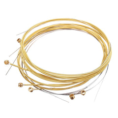 6 PCS Brass Acoustic Guitar String Set for Guitar Players