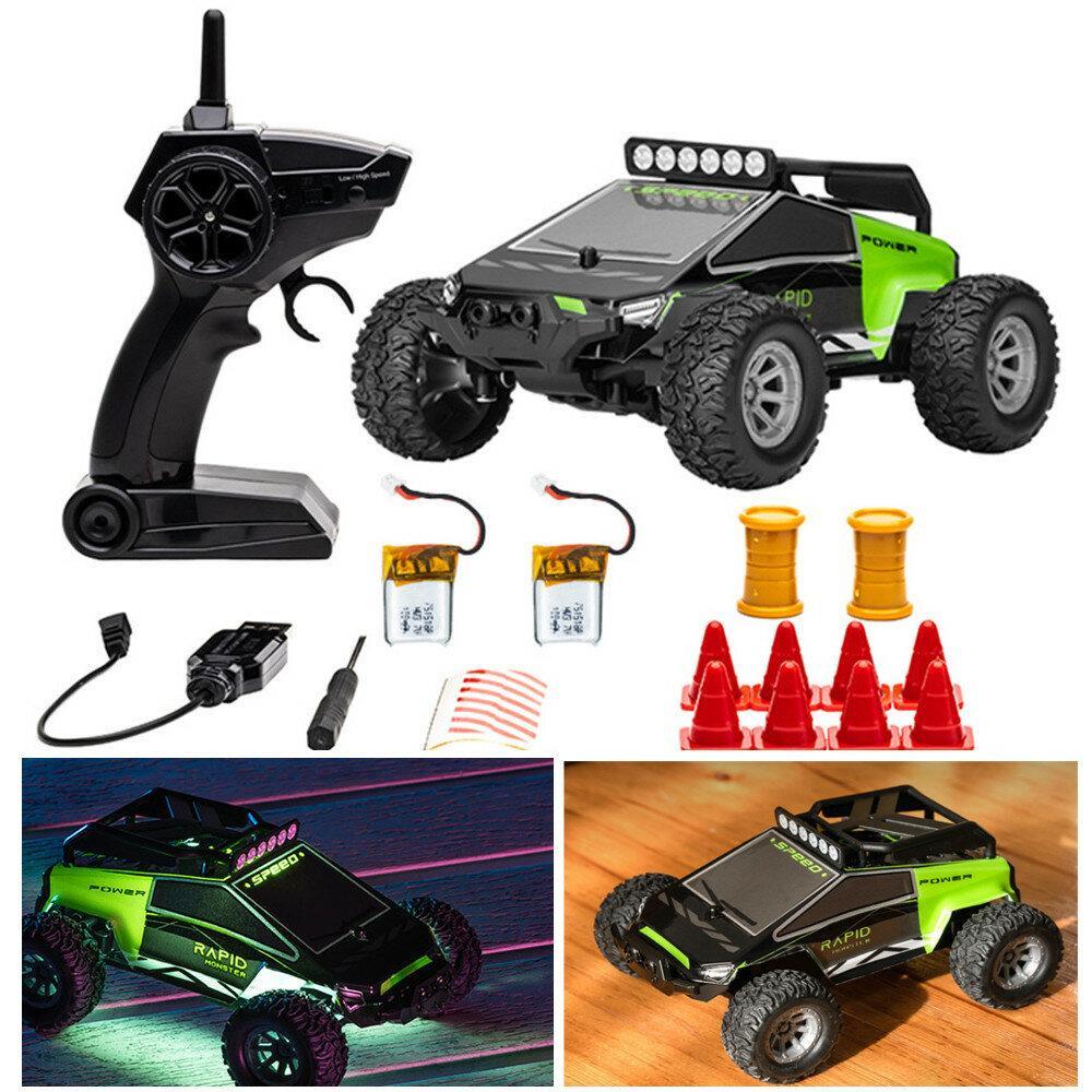 2.4G 2WD Mini RC Car Dual Motor Off-Road Vehicles Kids Child Toys LED Light Model