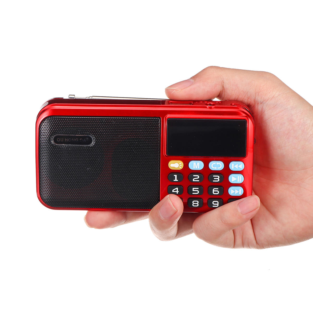 Portable FM 70-140Hz Radio TF Card Music Player 2.1 Channel Speaker
