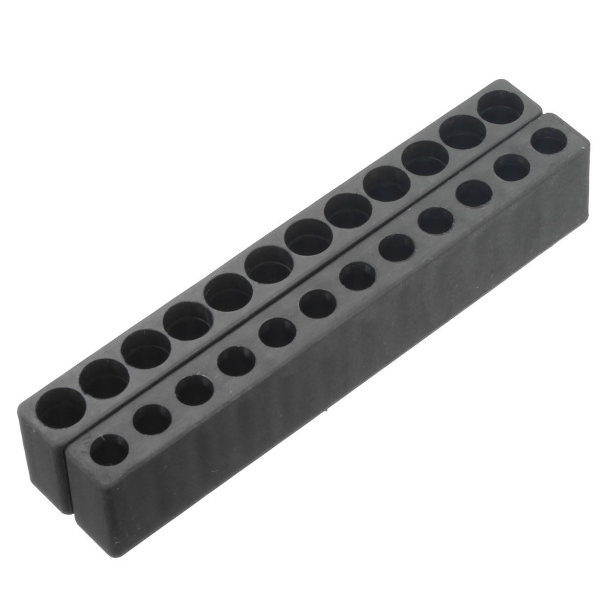 10pcs 12 Holes Hex Shank Plastic Screwdriver Bits Storage Deck Screwdriver Bit Head Storage Case