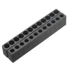 10pcs 12 Holes Hex Shank Plastic Screwdriver Bits Storage Deck Screwdriver Bit Head Storage Case