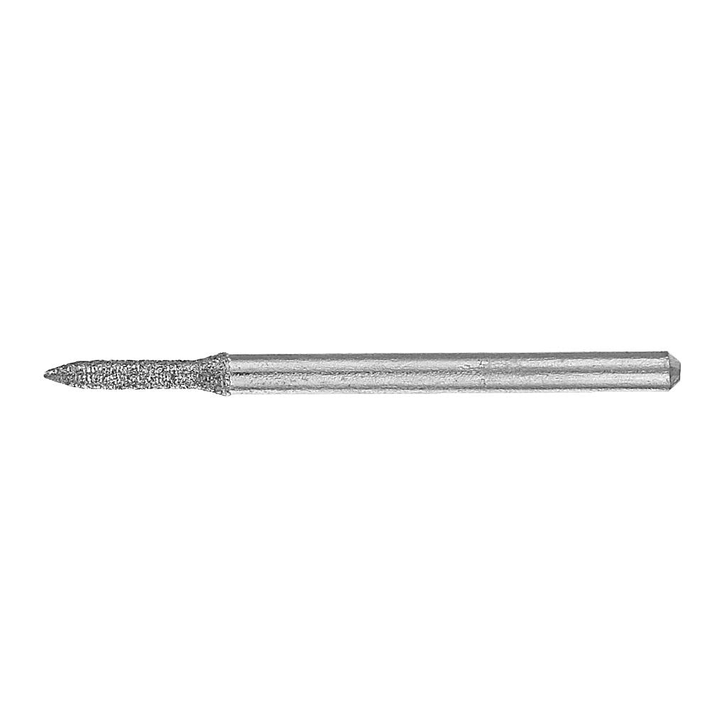 20pcs 3mm Shank Diamond Burrs Set Abrasive Polishing Grinding Head for Dremel Rotary Tool