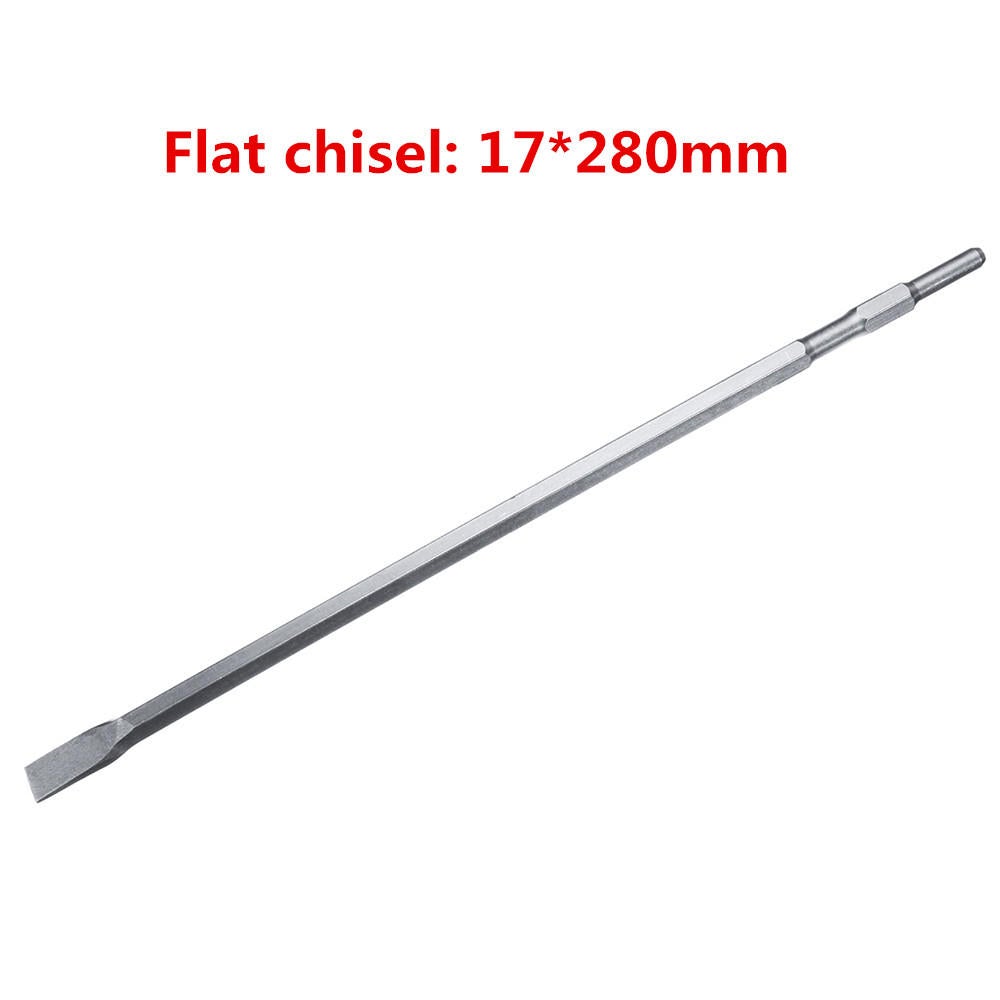 17mm SDS Plus Chisel Flat/Point/U Type For Electric Hammer Drill Jackhammer 0810/0840