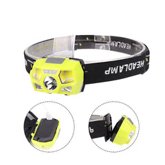 COB LED Headlamp USB Interface Waterproof Camping Hiking Cycling Fishing Light Bike Bicycle
