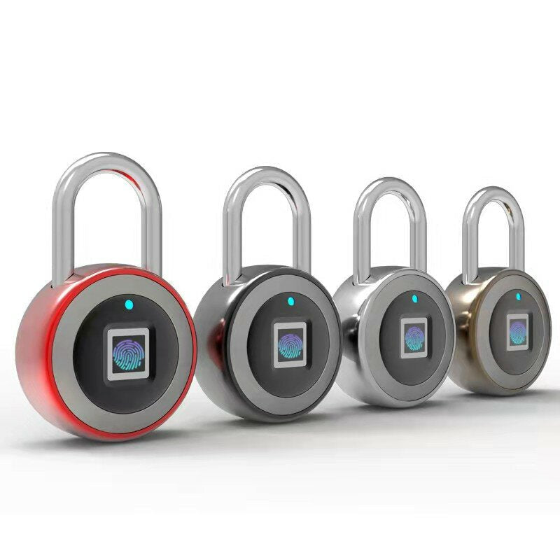 Smart Fingerprint Door Lock Padlock USB Charging Waterproof Anti Theft APP Bluetooth Remote Keyless For Cabinet Luggage Dormitory 0.5 Second Unlock