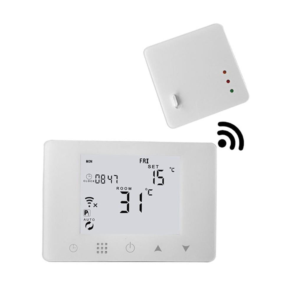 WiFi & RF Wireless Room Thermostat for Gas Boiler Heating or Water Floor Heating Remote Control Temperature Controller