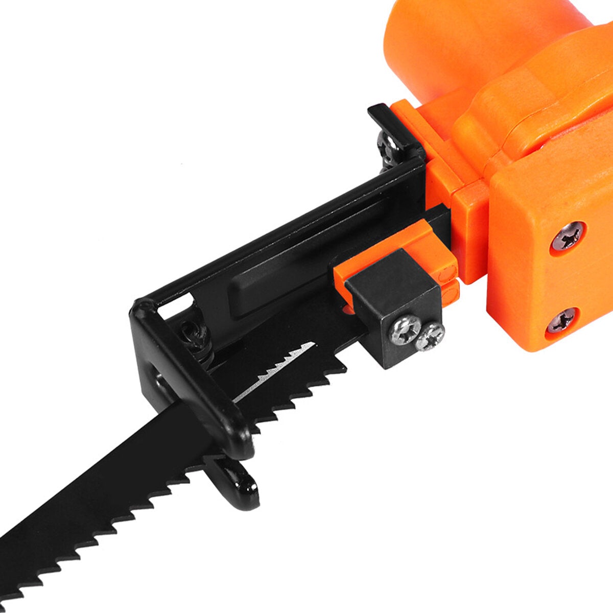 Reciprocating Saw Attachment Adapter for Wood Metal Cutting, Orange