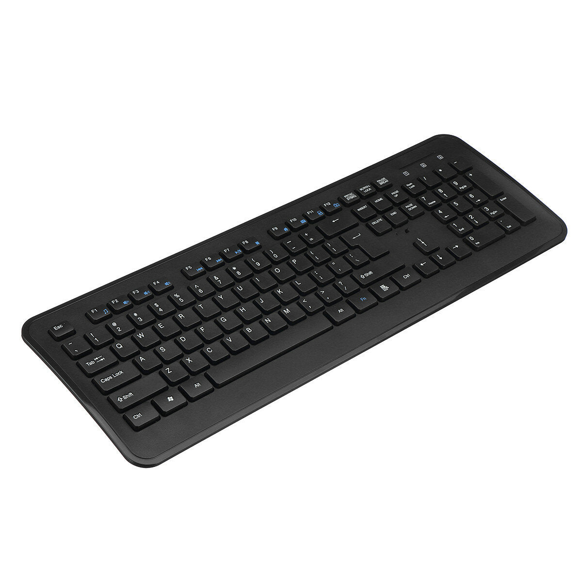 Wired Keyboard & Mouse Set 104 Keys Office Optical Keyboard 2400DPI Ergonomic Mouse Kit for Keyboard Laptop PC