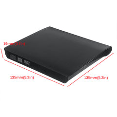 USB3.0 External Optical Drive USB CD DVD Burner DVD-RW Player Writer Rewriter Support 2MB Data Transfer for PC Laptop Compute