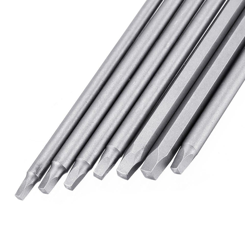 7pcs 150mm Square Screwdriver Bits 1/4 Inch Hex Shank Screwdriver Bit
