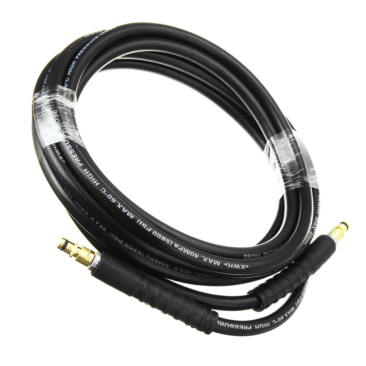 4/5/6m Pressure Washer Hose For KARCHER K Series Quick Fit Click Yellow Trigger NS/NS TR