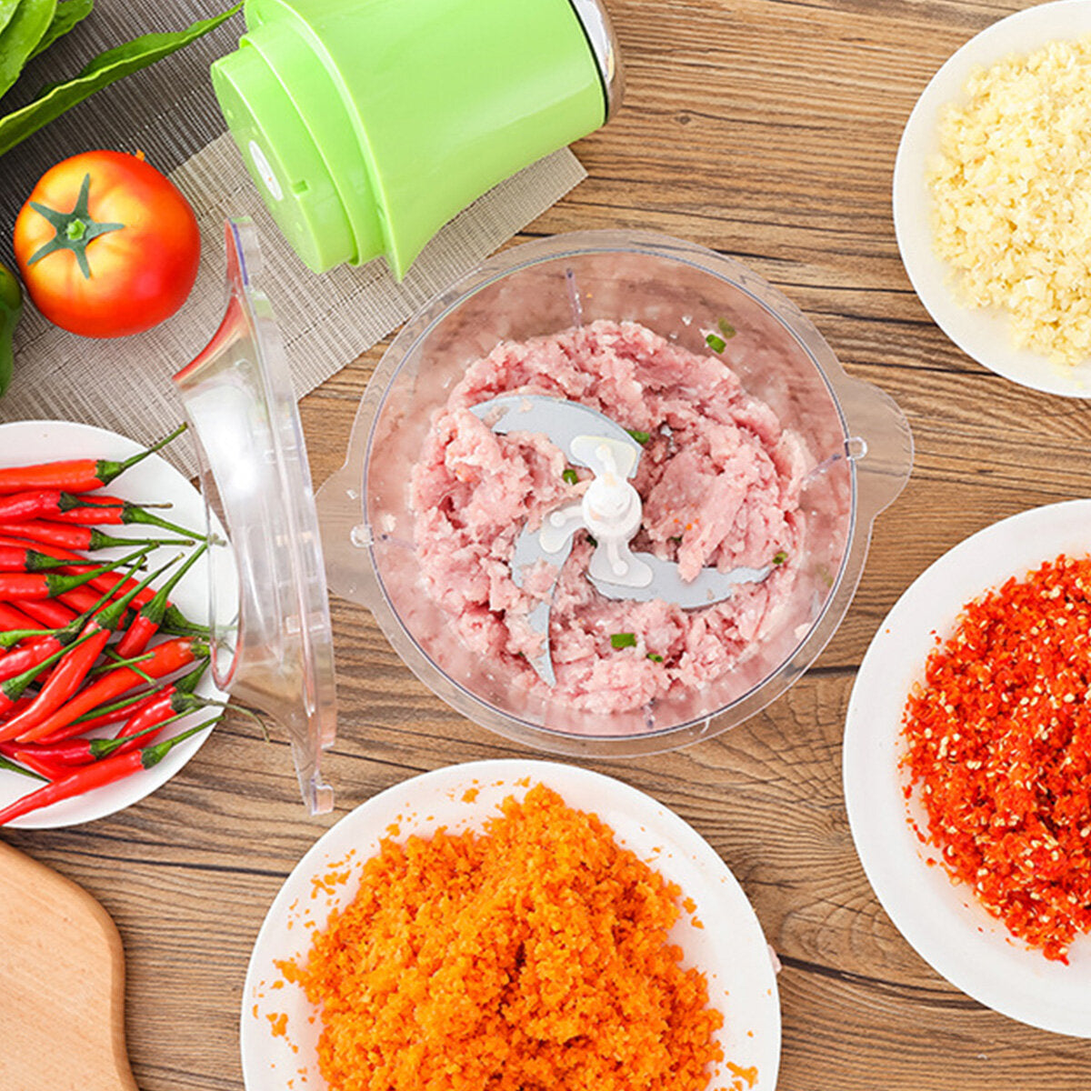 Multifunction Electric Meat Grinder Garlic Fruit Food Mix Chopper Blender Mincer EU Plug