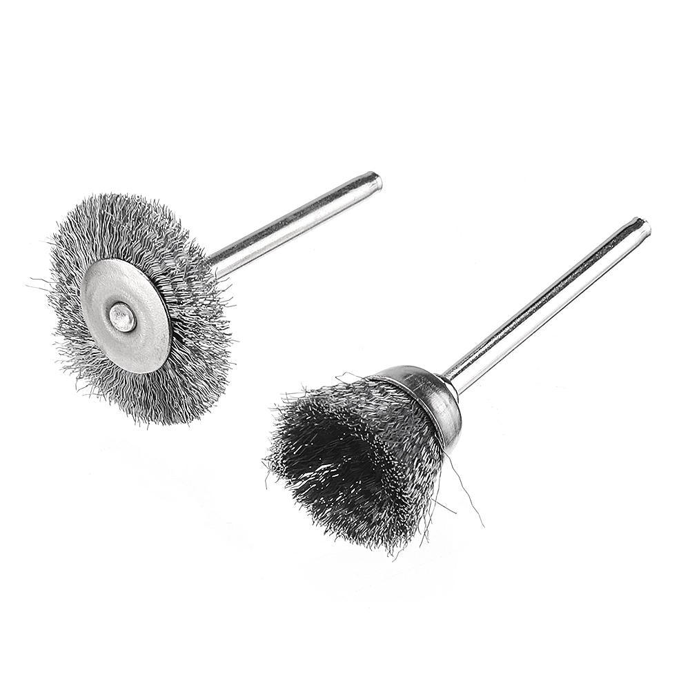 20pcs Stainless Steel Wire Brush Set Cleaner Polishing Brushes Cup Wheel For Dremel Rotary Tool