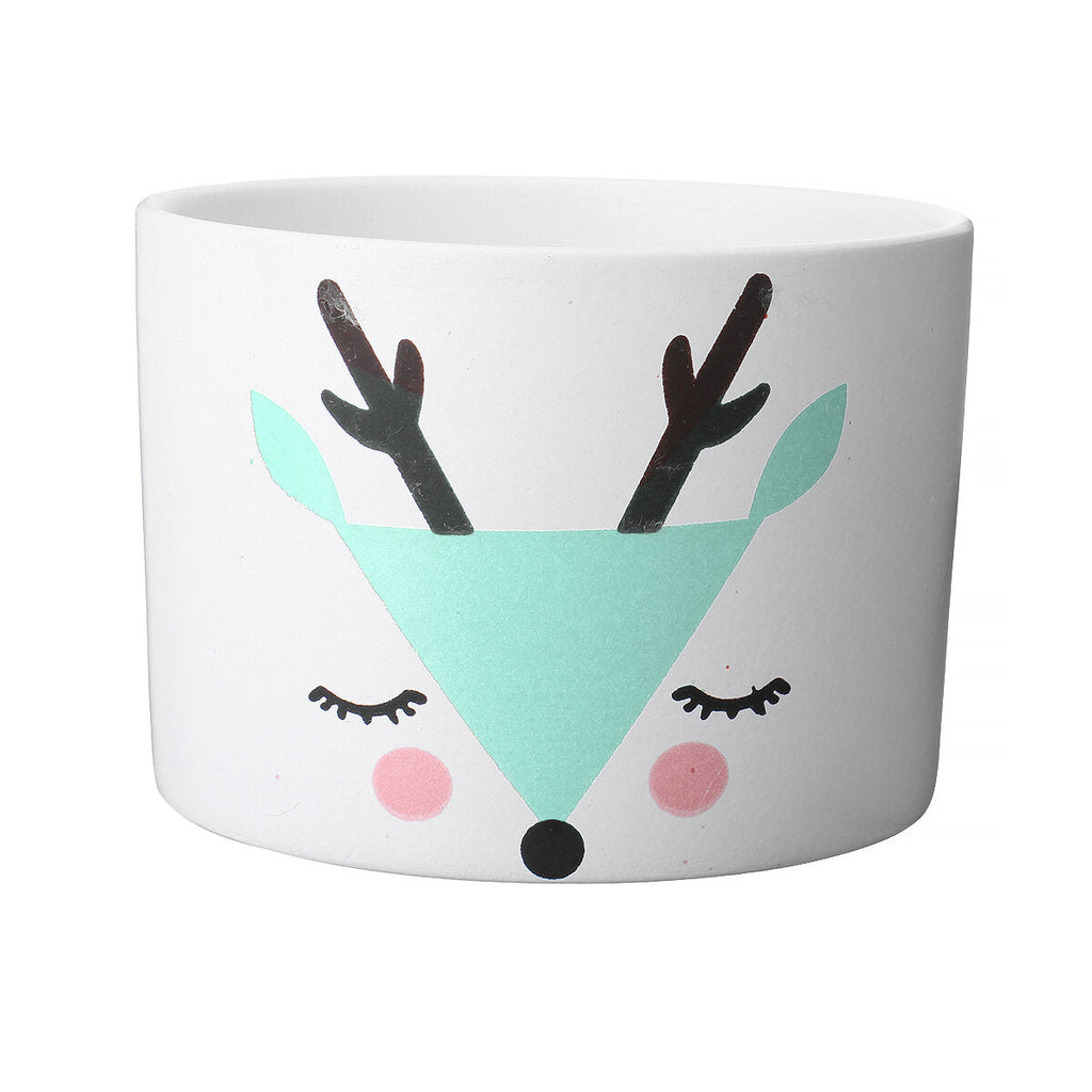 Succulent Ceramic Flower Pot Selected Porcelain Clay Glaze Anti-slip Straight Holeless Flower Pot