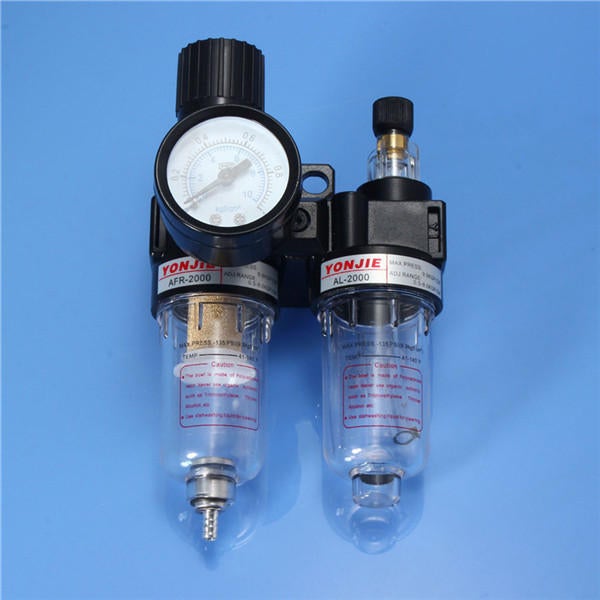 G1/4" In line Air Compressor Filter Regulator Gauge Trap Oil Water