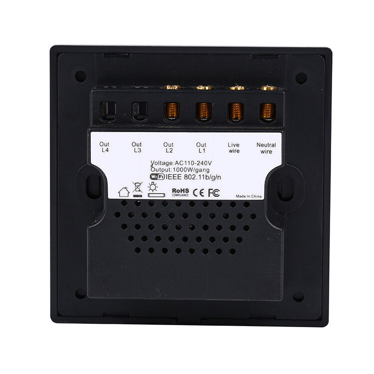 Smart Wi-Fi Touch curtain Switch Compatible with Amazon Alexa and Google Assistant 110-240V 2.4 GHz