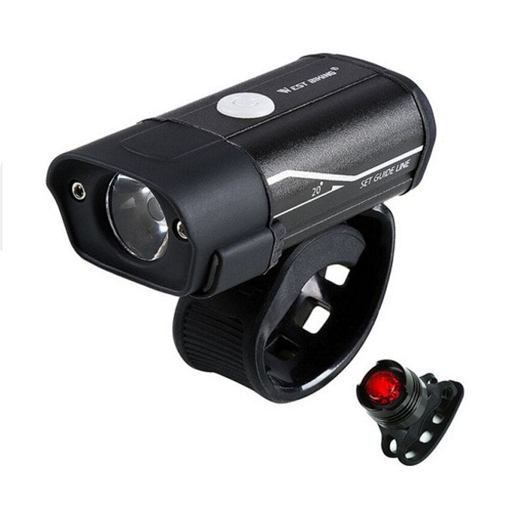 350lm Bike Headlight 5 Modes Ultralight USB Rechargeable Bicycle Front Lamp Outdoor Cycling