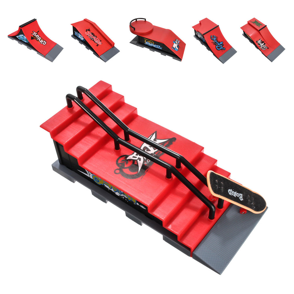 Mini Finger Skateboard Kid Fingerboard Toy Park Ramp Finger Board Recreation