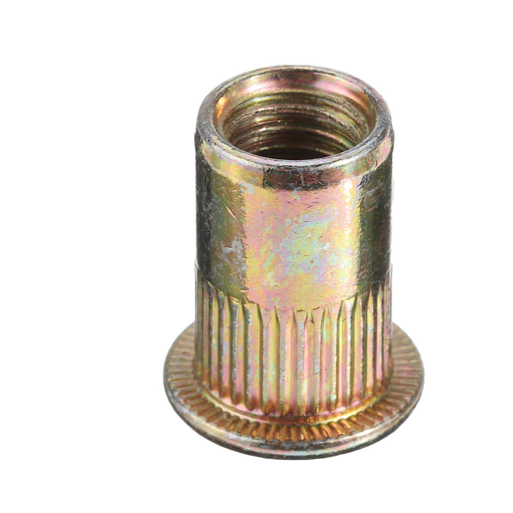 165Pcs M3/M4/M5/M6/M8/M10/12 Zinc Plated Rivet Nut Threaded Countersunk Head Insert Nut Tool Kits