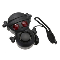 Bicycle Electric Horn High Decibel 120dB Bell with Warning Light Multi-tone Waterproof