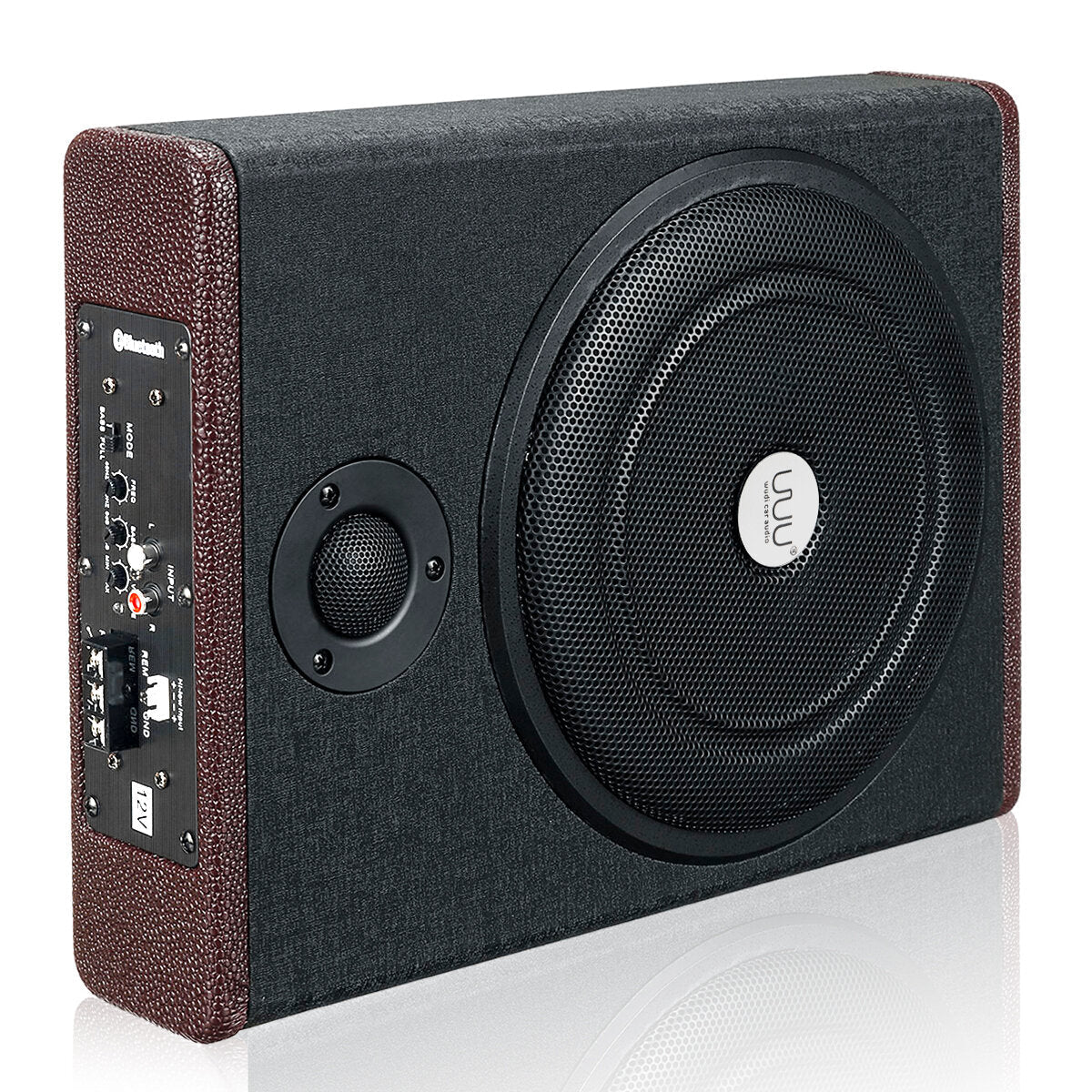 Ultra-thin Car Seat Subwoofer Car Active Subwoofer Audio Speaker Amplifier 10 Inches