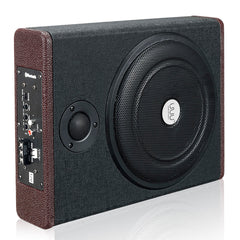 Ultra-thin Car Seat Subwoofer Car Active Subwoofer Audio Speaker Amplifier 10 Inches