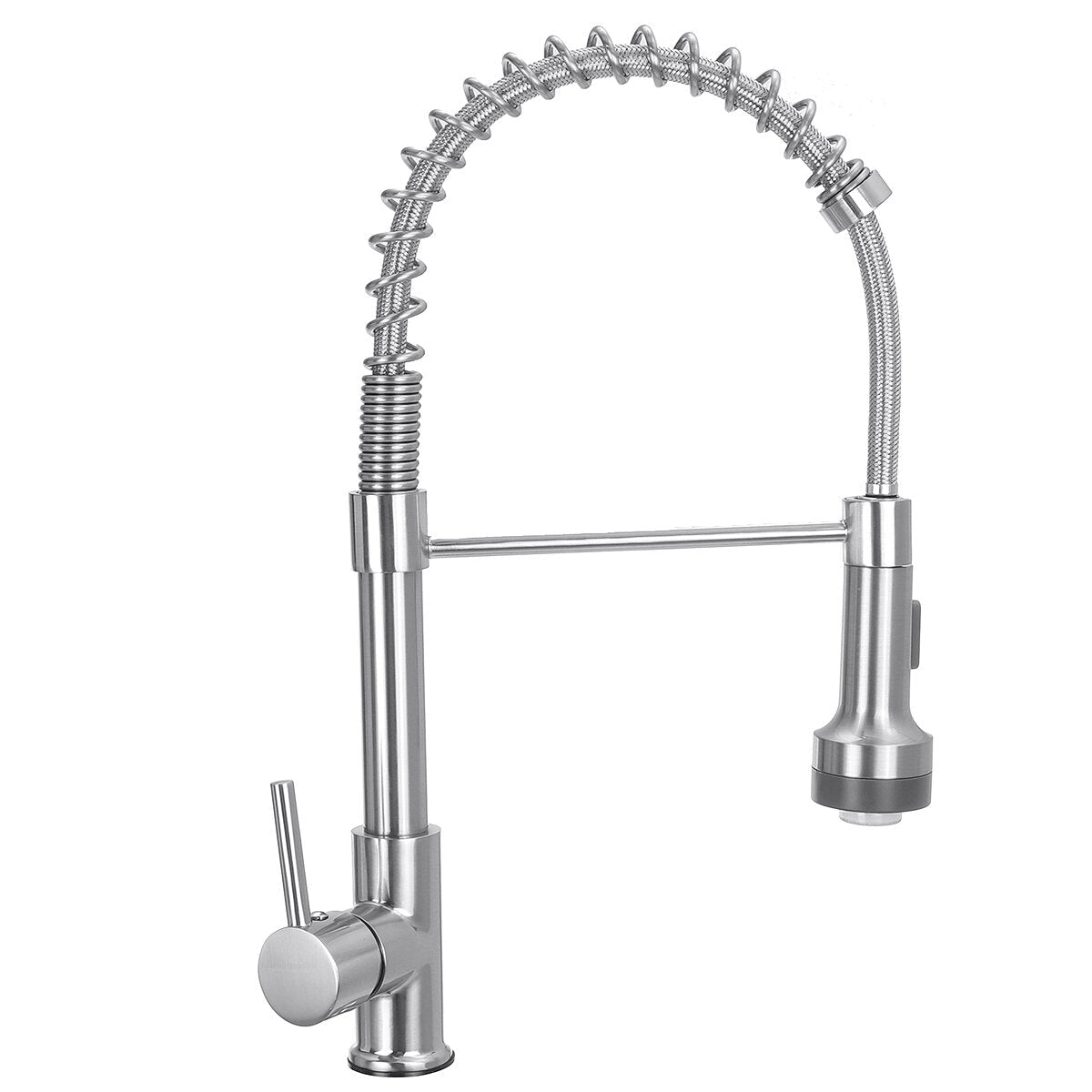 Stainless Steel Kitchen Pull-Down Spray Sink Faucet Pull Out LED Mixer Tap