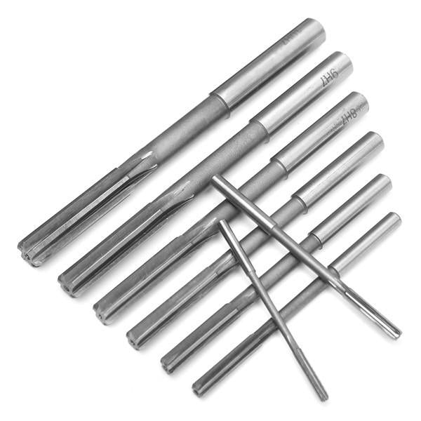 8pcs 3/4/5/6/7/8/9/10mm HSS Straight Shank Chucking Reamer Set Milling Cutter Tool